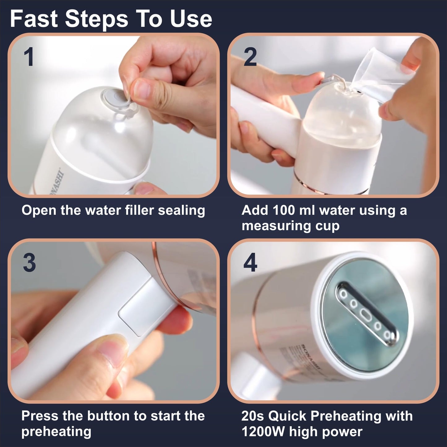 Portable Garment Steamer for Quick Wrinkle Removal