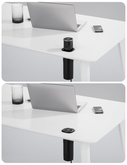 9-in-1 Pop Up Outlet with Wireless Charger