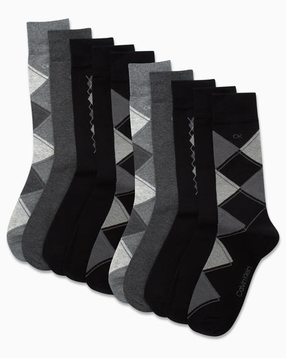 10 Pack Calvin Klein Men's Dress Socks