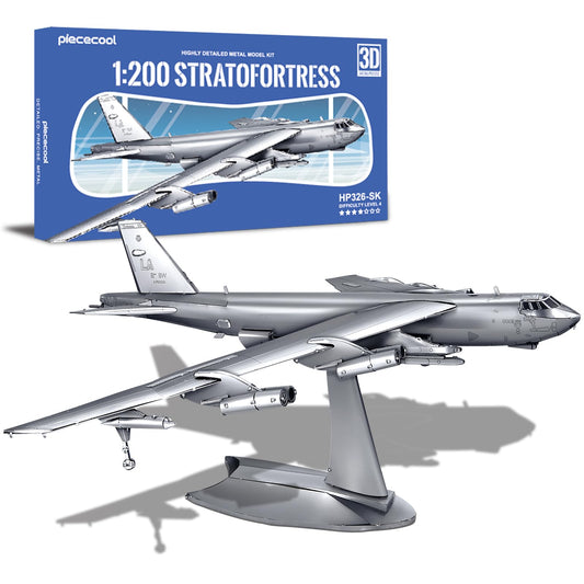 B-52 Bomber Metal Model Kit by Piececool