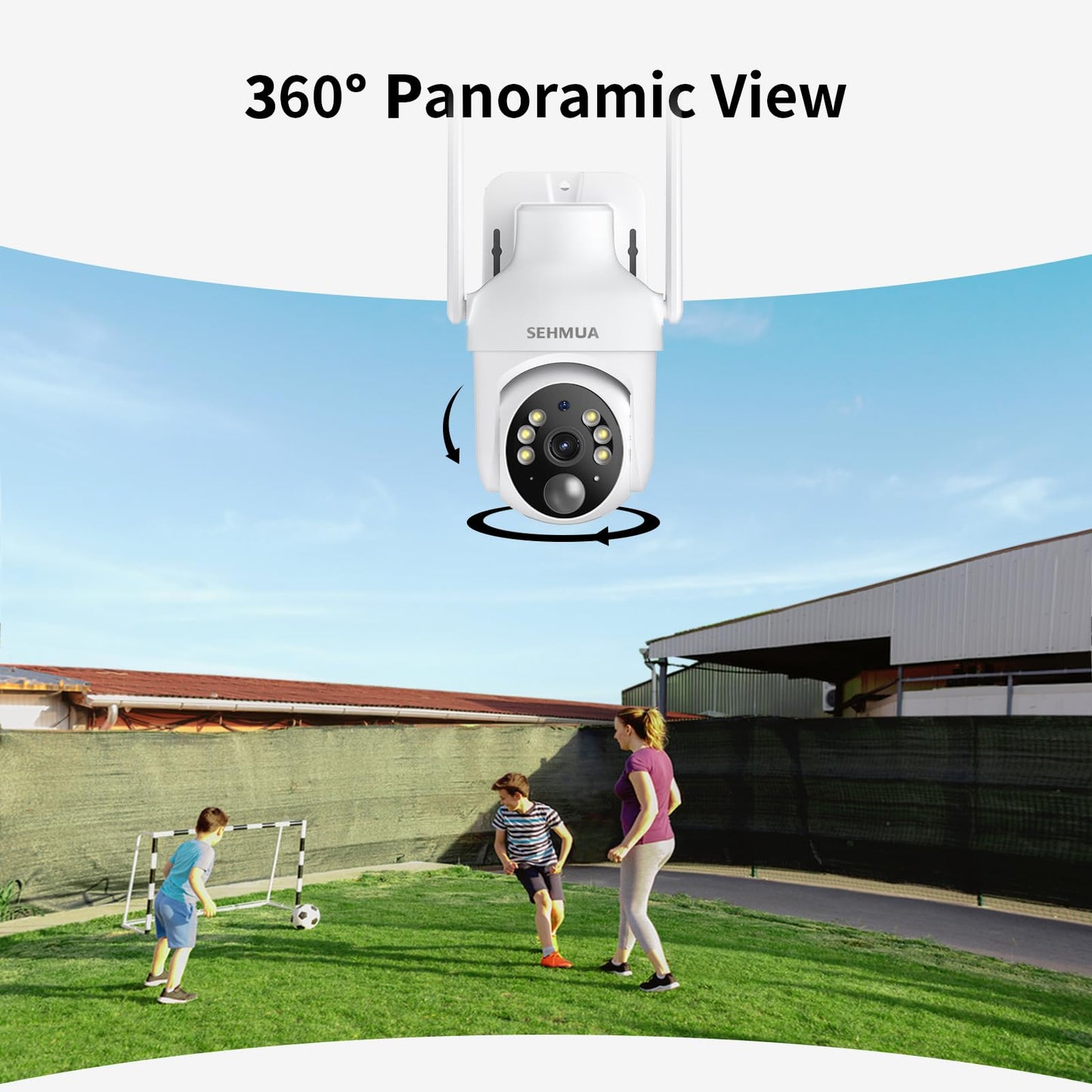 SEHMUA 2-Pack 2K Wireless Outdoor Cameras