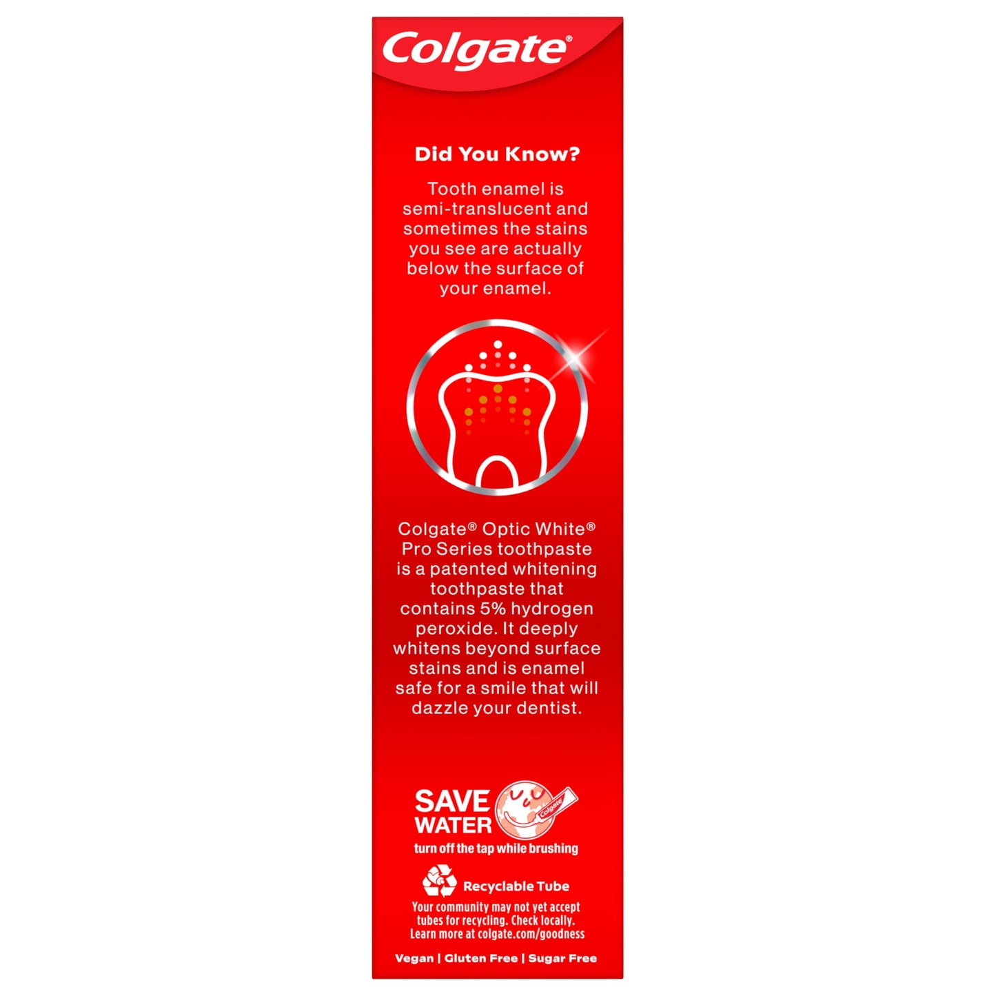 2 Pack Colgate Optic White Toothpaste with Peroxide