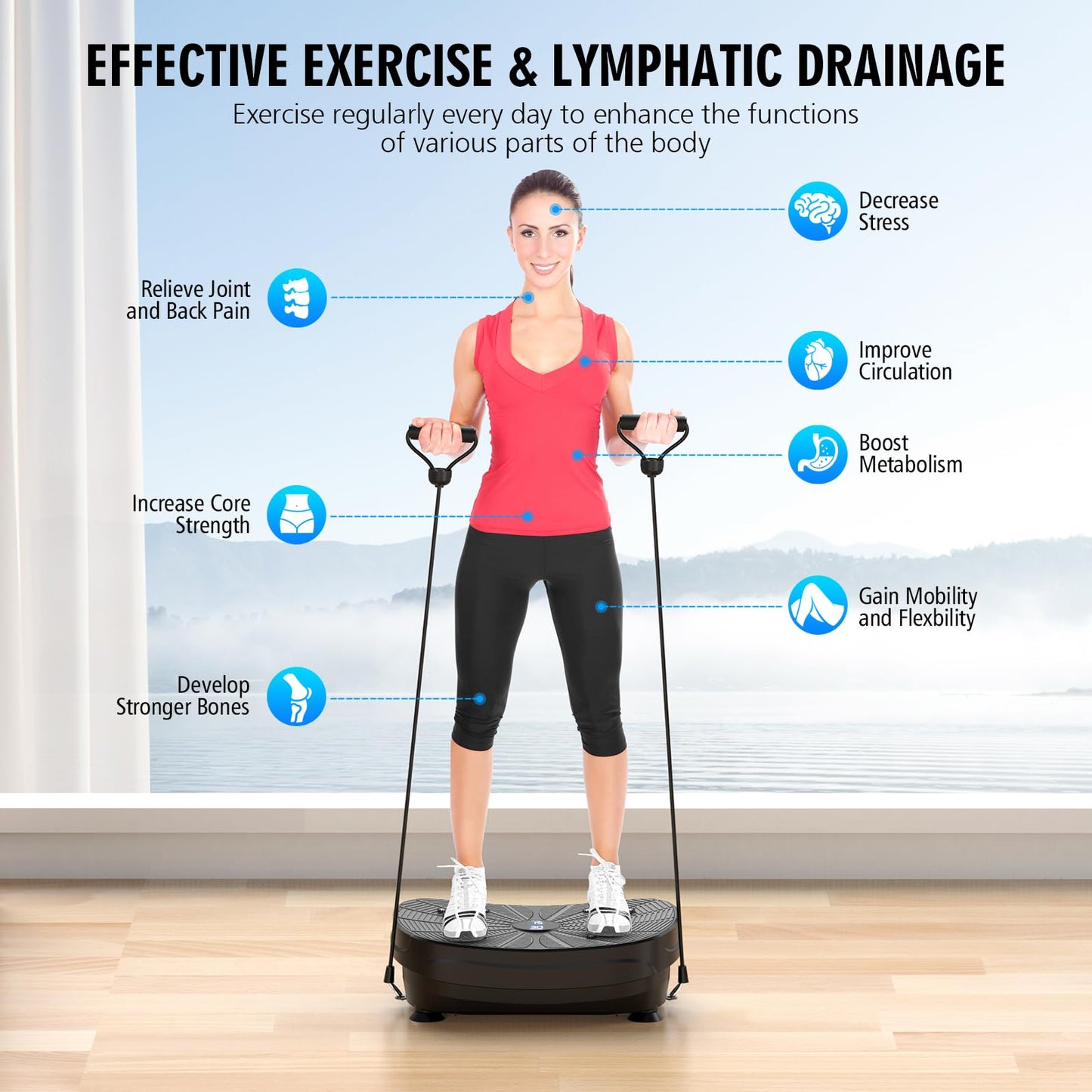 LERTIN Compact Vibration Plate for Weight Loss
