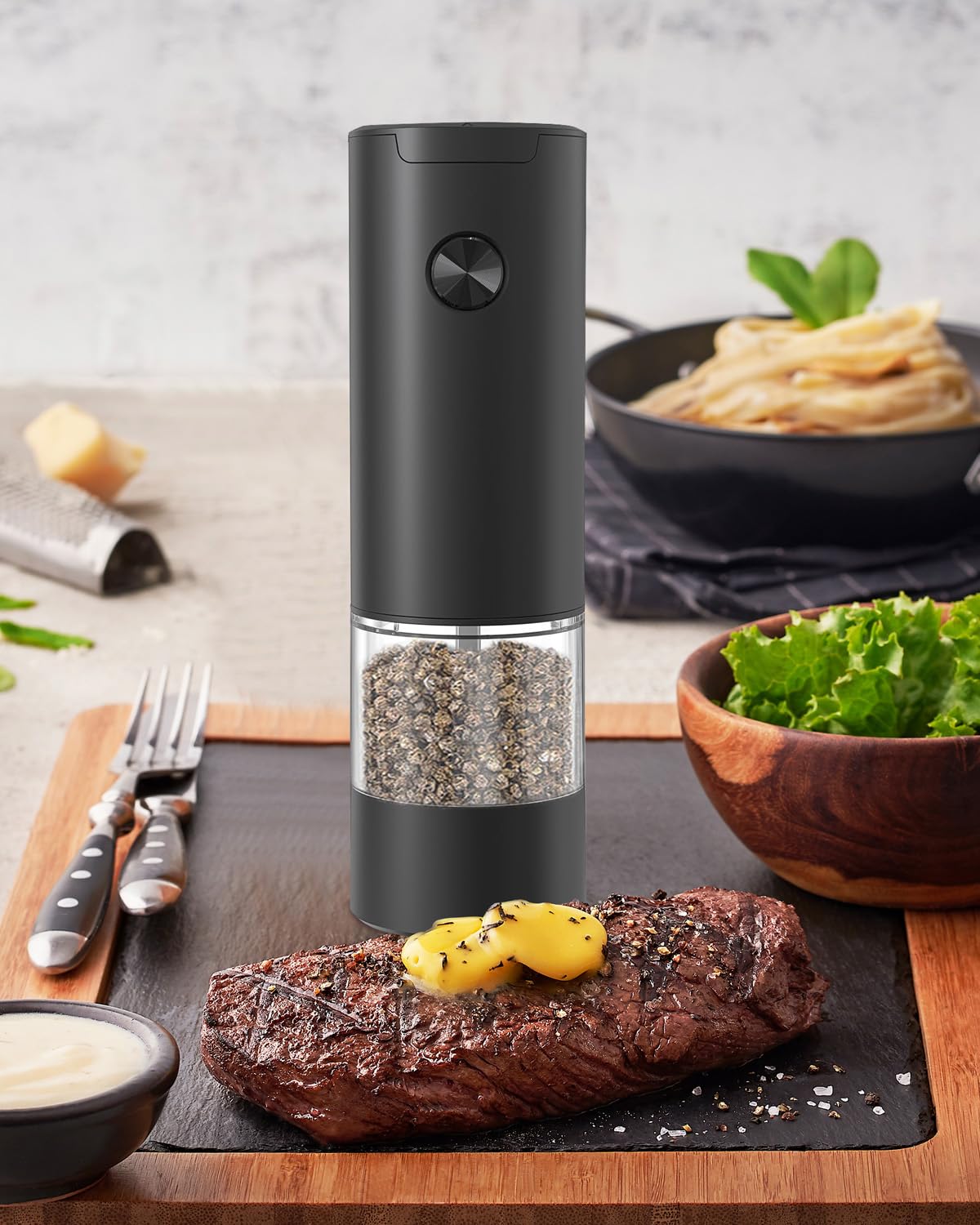 COKUNST Electric Salt and Pepper Grinder Set