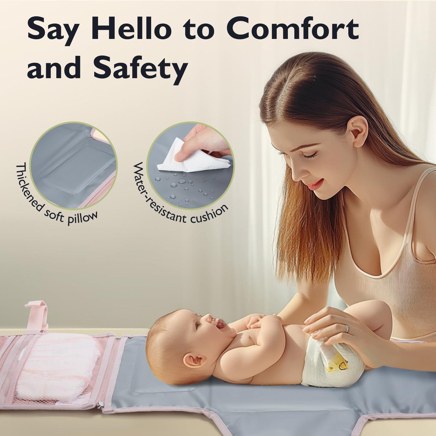 Portable Water-Resistant Baby Changing Pad