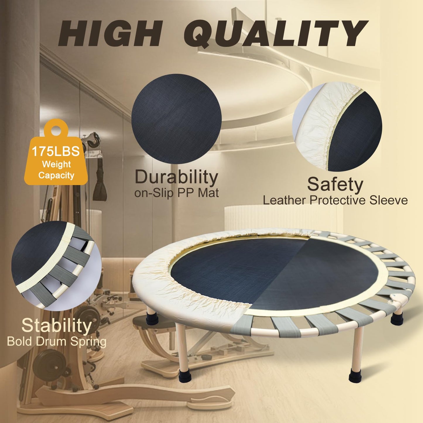 40" Rebounder Trampoline for Fitness Workout