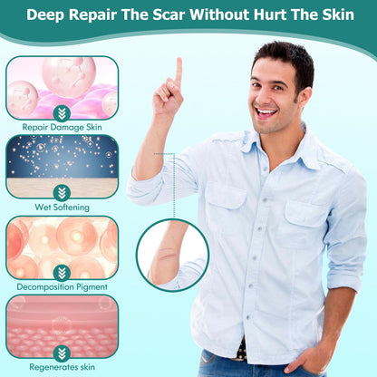 Gowgaw Scar Gel, Scar Cream, Advance Scar Gel for Surgical Scars,Face,Body,Leg, Burns, Acene,C-Section, Stretch Marks, Keloids,Scar Treatments for Old & New Scars,Scar Removal for Women Men,1.76oz