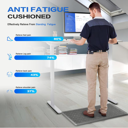 Anti-Fatigue Kitchen Mat by Villsure - 1/2 Inch Thick