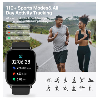 Smart Watch Fitness Tracker with Call Function