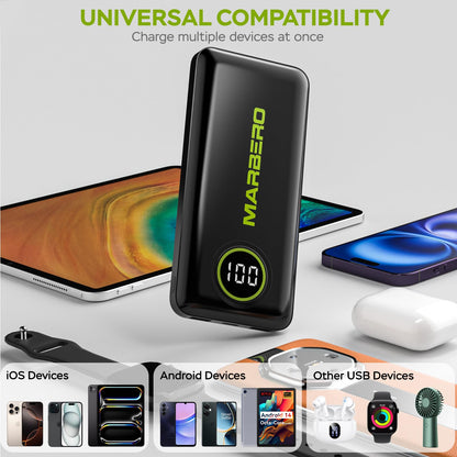 MARBERO 10000mAh Slim Portable Charger Power Bank