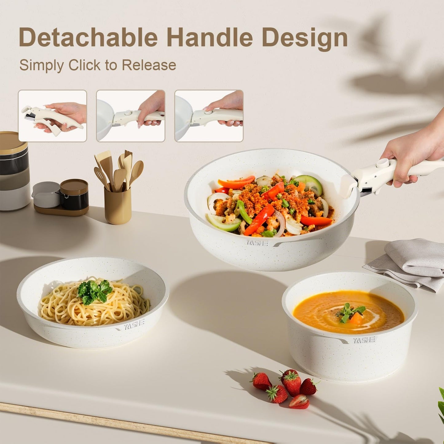 13-Piece Nonstick Cookware Set for Kitchen & RV