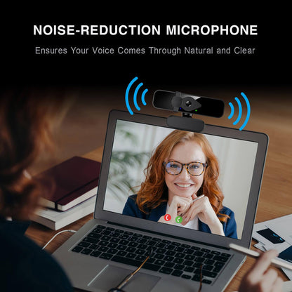 2K Ultra HD Webcam with Microphone & Privacy Cover