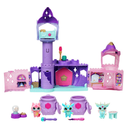 Magic Mixies Mixlings Magic Castle Playset Super Pack, Expanding Playset with Magic Wand That Reveals 5 Magic Moments and 2 Collector's Cauldrons, for Kids Aged 5 and Up, Amazon Exclusive