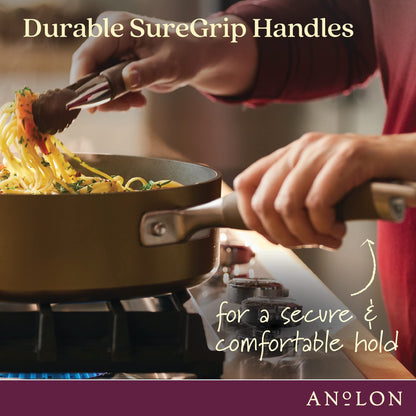 Anolon 10-Quart Nonstick Stock Pot in Bronze