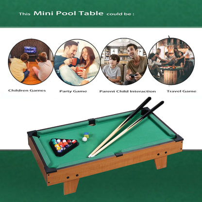 Hora de Lima Mini Pool Table for Kids Mini Billiards Table-Top Game Pool Table Toy for Cat Pool Tables Fun for Kids Birthday Children's Day Gift (27")