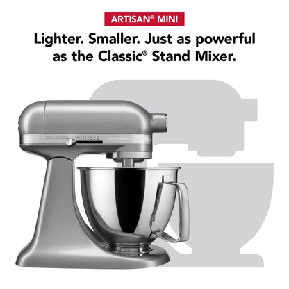 KitchenAid Artisan Mini 3.5 Quart Tilt-Head Stand Mixer - KSM3316X - Contour Silver