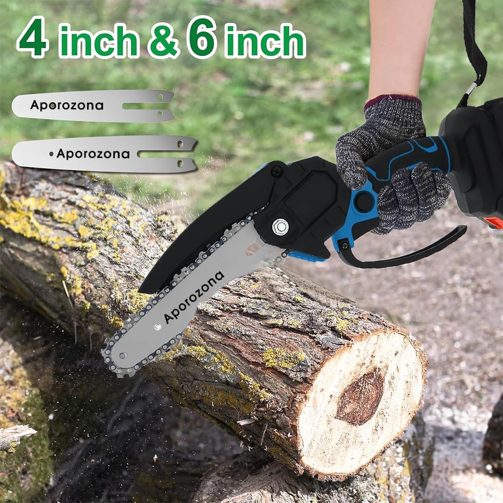 Aporozona 2-in-1 Mini Cordless Chainsaw Set