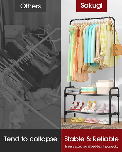 Multi-Functional Clothes and Shoe Rack