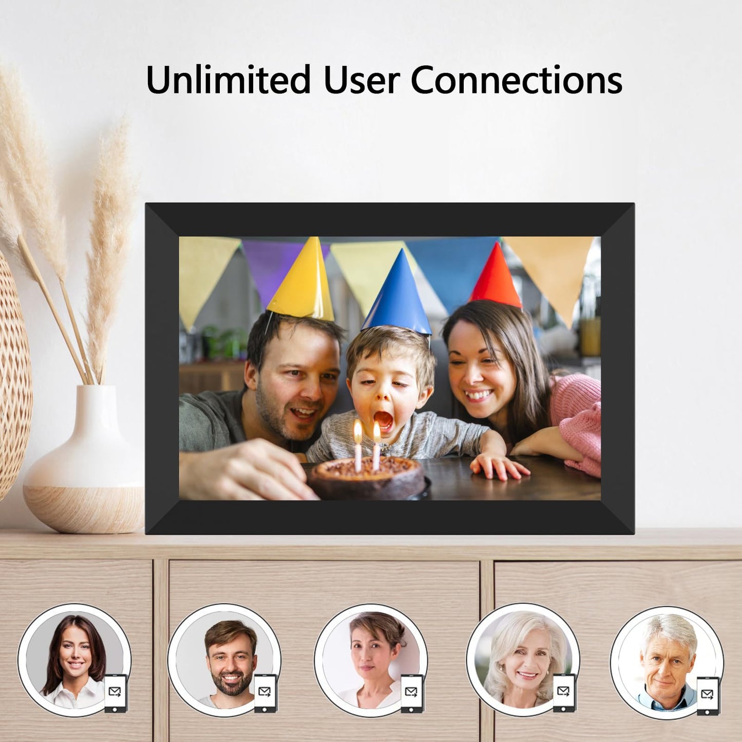 FRAMEO WiFi Digital Photo Frame 10.1 Inch
