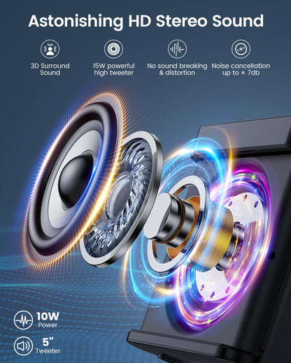 Karaoke Machine with 2 Wireless Microphones