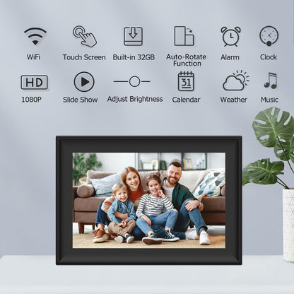 10.1" WiFi Digital Photo Frame with 32GB Storage