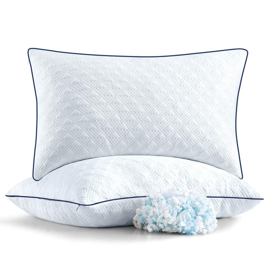 2 Pack Cooling Memory Foam Bed Pillows