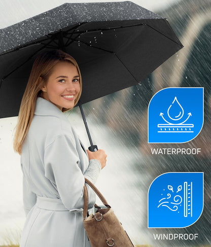 Rain-Mate Compact Windproof Travel Umbrella