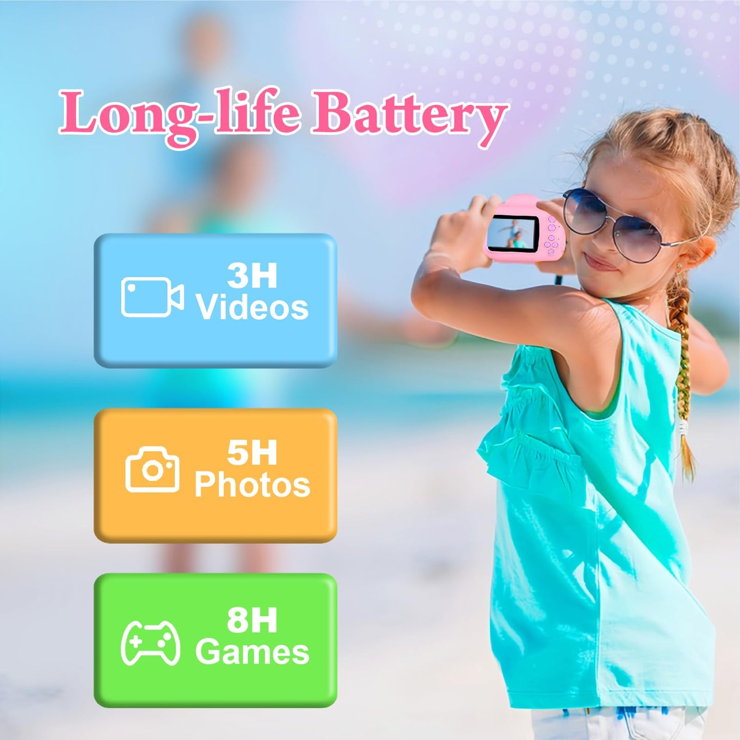 Kids Instant Print Camera for Ages 3-10