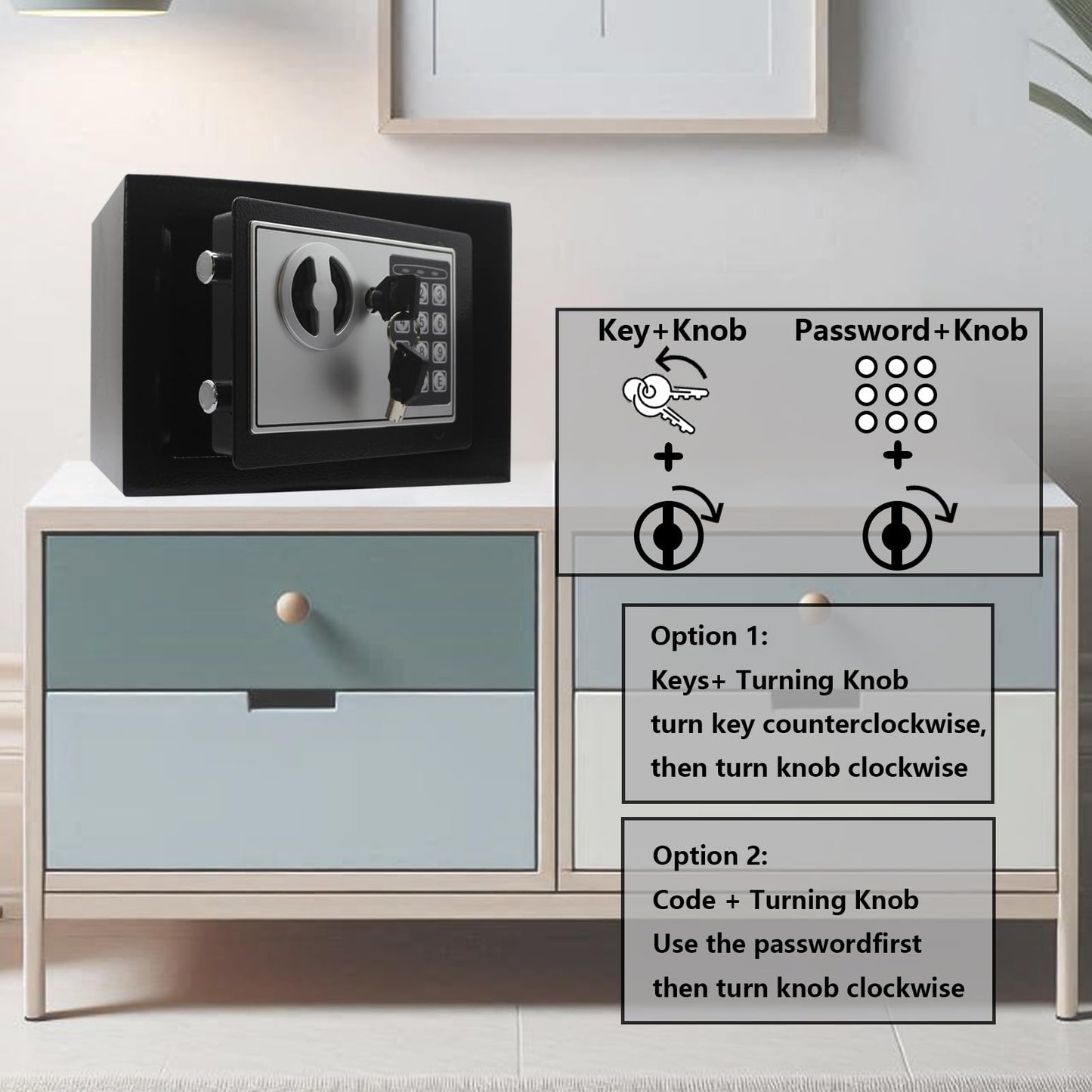 Digital Security Safe Box for Home and Office