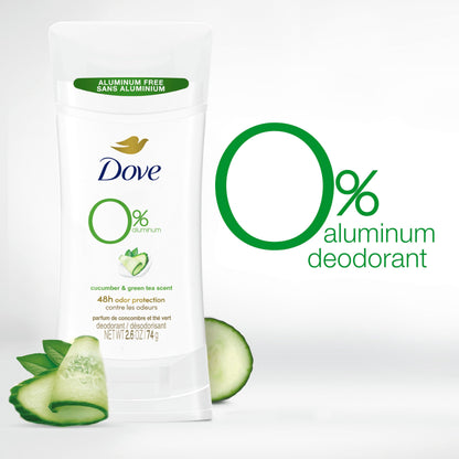 Dove Aluminum Free Deodorant Stick, Cucumber Tea