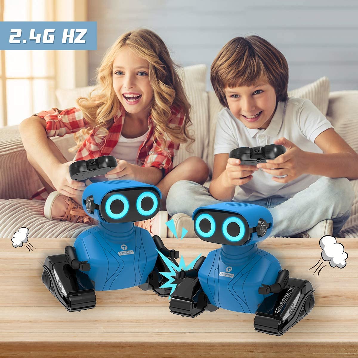 Remote Control Robot Toy with LED Eyes