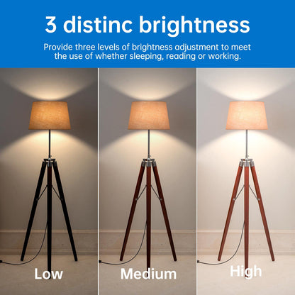 Noger 3-Way Led Light Bulbs A21 （4 Pack）, 50 100 150W Equivalent, 5000K Daylight, 3 Way E26 Light Bulbs for Reading, 500-1600-2200LM