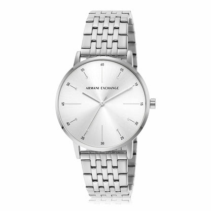 A｜X Armani Exchange Women's Three-Hand Stainless Steel Watch (Model: AX5578), Silver Bracelet