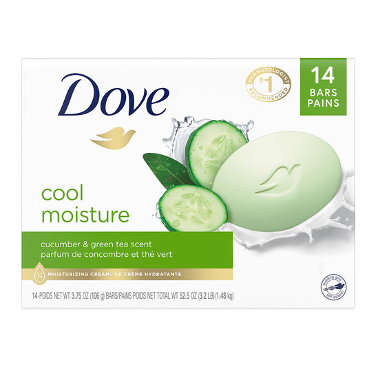 Dove Cucumber Green Tea Beauty Bar 14 Bars