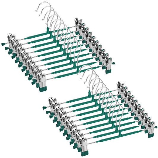 20 Pack Pants Hangers with Clips for Closet
