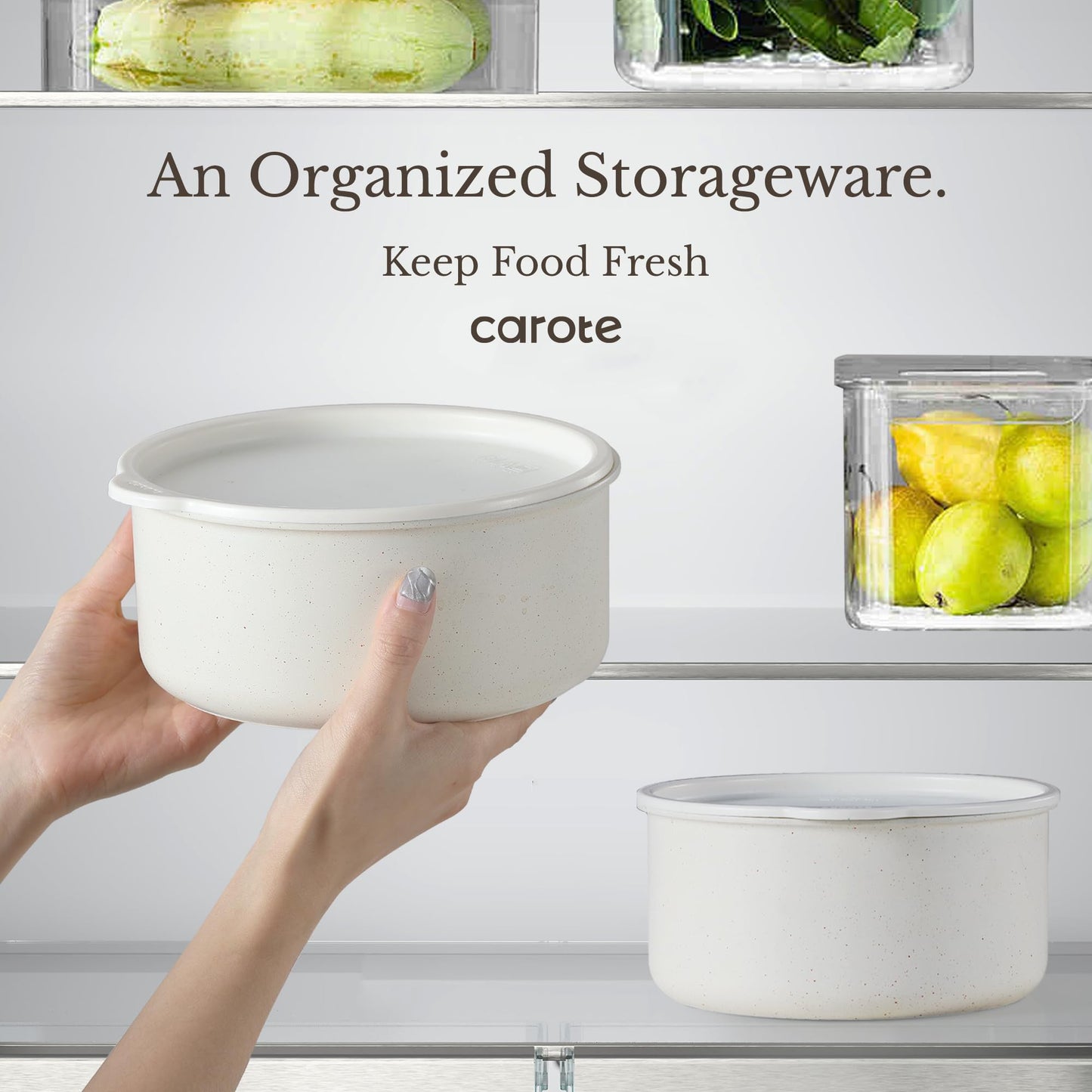 CAROTE Nonstick Cookware Set with Detachable Handle