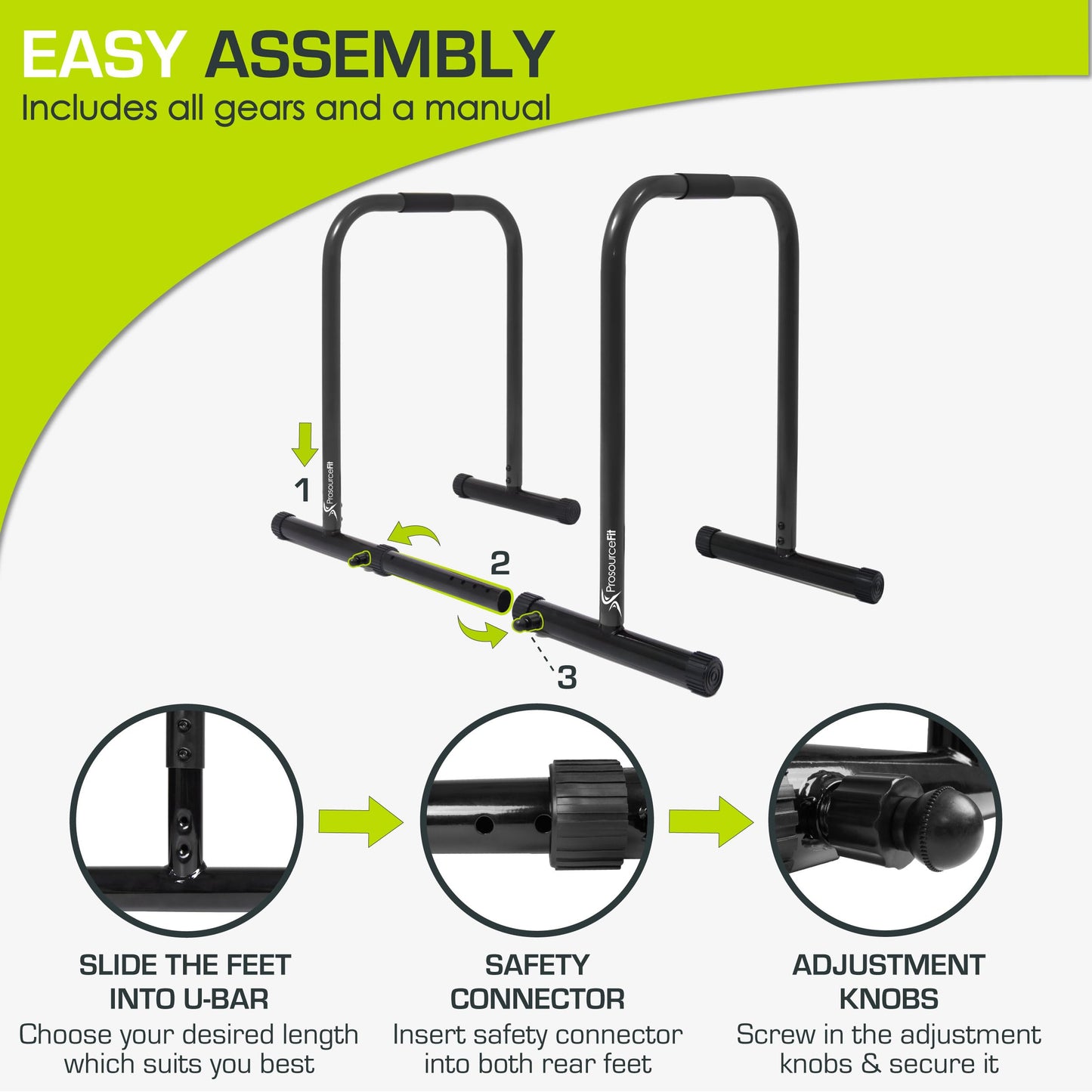 ProsourceFit Heavy Duty Dip Stand Station