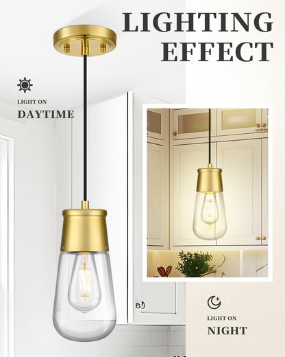Gold Pendant Light Fixture for Kitchen Island