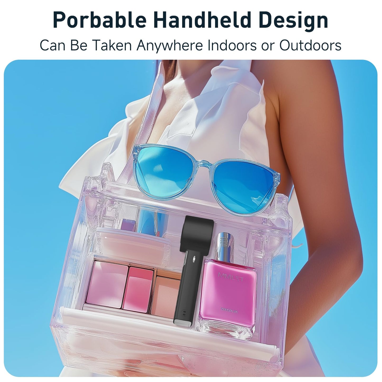 Portable Rechargeable Handheld Fan by YOSHENMO