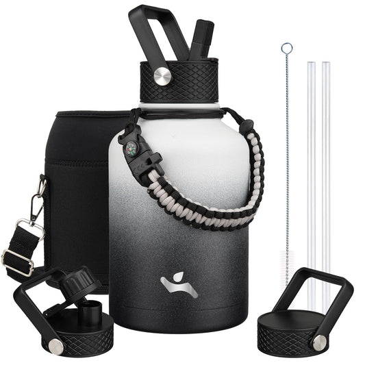 50 oz Insulated Water Bottle with Straw