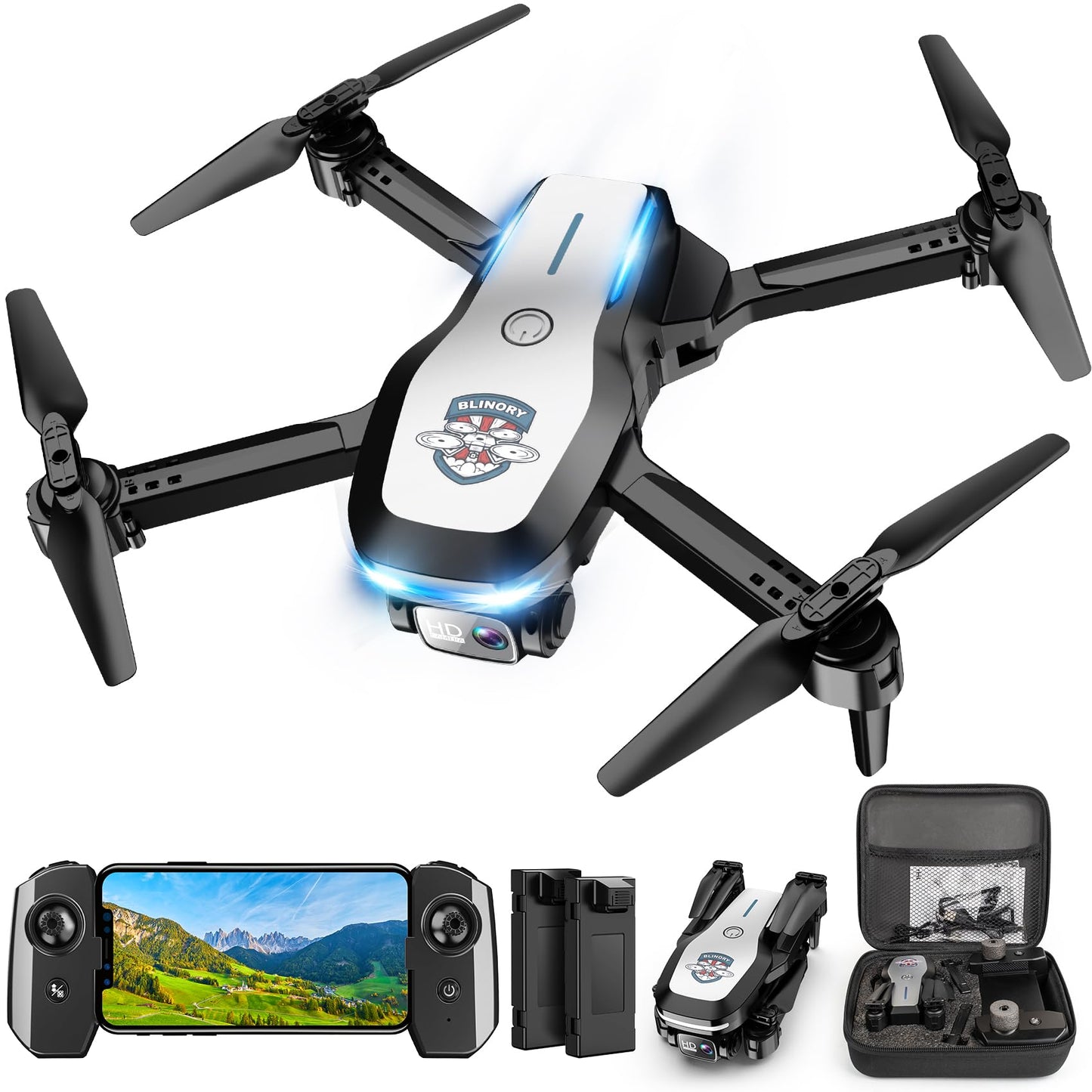 FPV Foldable Mini Drone with 1080P Camera