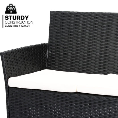 MoNiBloom 4-Piece Patio Furniture Set with Cushions