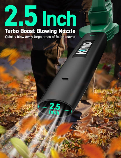 K I M O. Cordless Leaf Blower with Battery