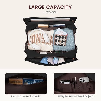 LOVEVOOK Large Capacity Travel Duffle Bag with Laptop Compartment