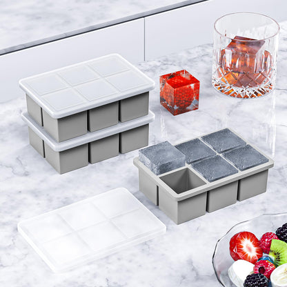 2 Pack HANCELANT Large Ice Cube Trays
