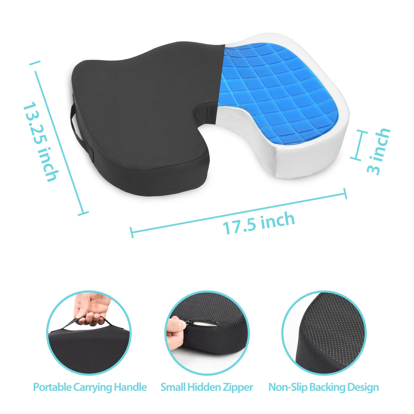Memory Foam Seat Cushion for Pain Relief