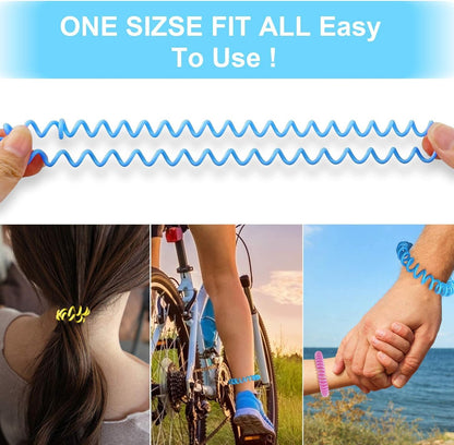 BuggyBands Mosquito Repellent Bracelets, 50 Pack DEET-Free Mosquito Bands for Adults and Kids, Individually Wrapped Waterproof Repellent Wristbands