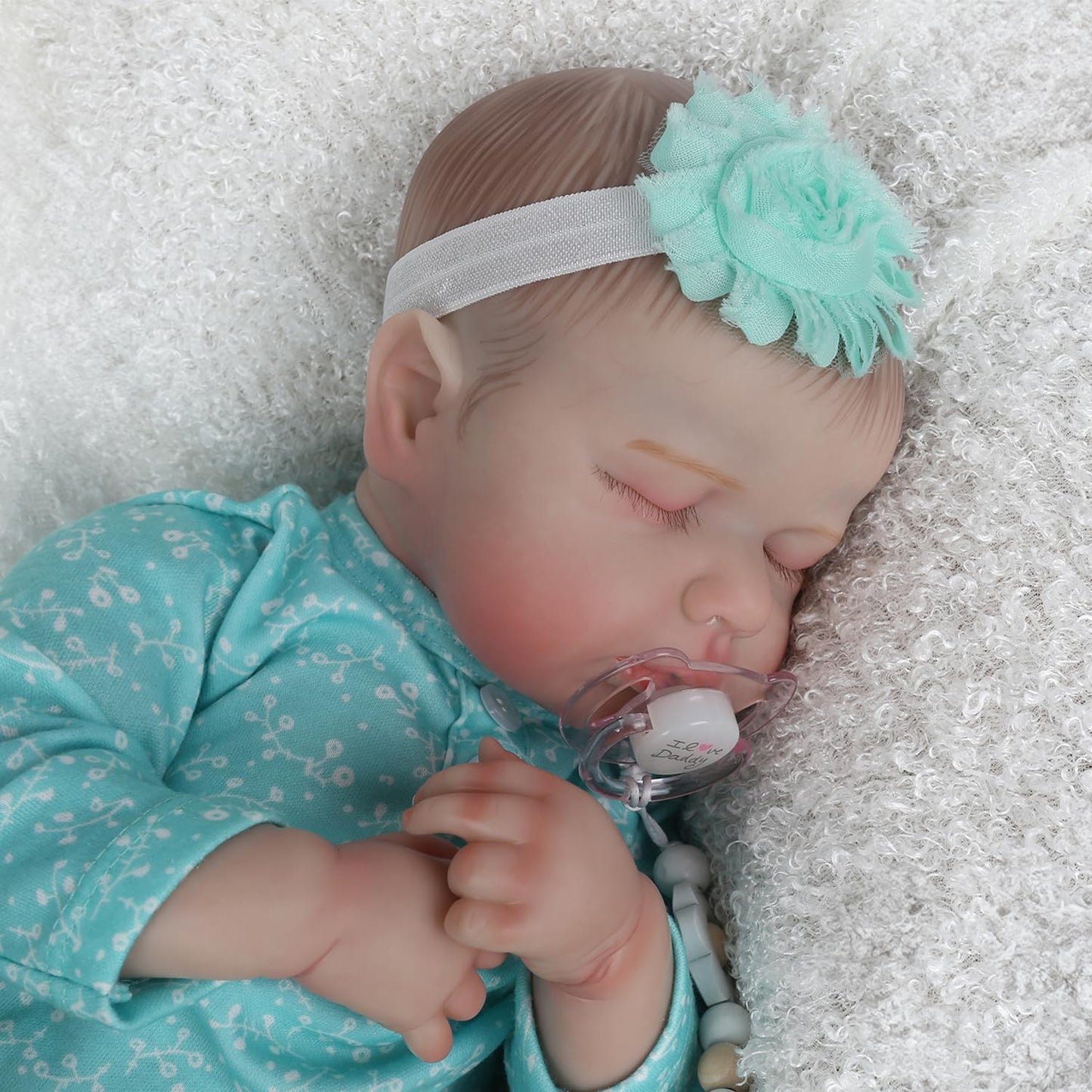 WOOROY Realistic Reborn Baby Dolls - 20 Inch Lifelike Newborn Baby Doll Girl Real Life Baby Dolls Sleeping Soft Weighted Reborn Doll Gift Toys for 3+ Years