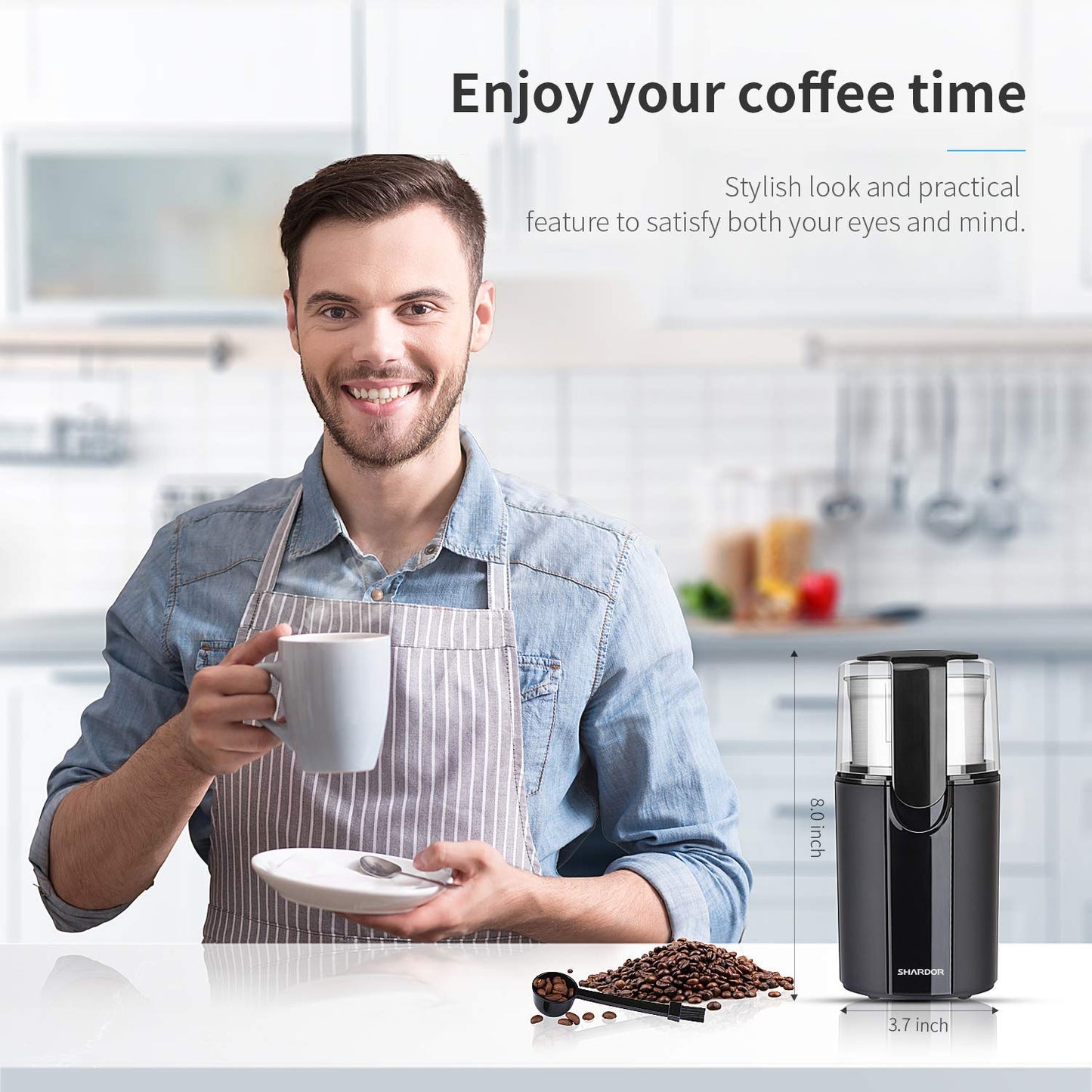 SHARDOR Electric Coffee and Herb Grinder