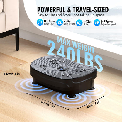 LERTIN Compact Vibration Plate for Weight Loss
